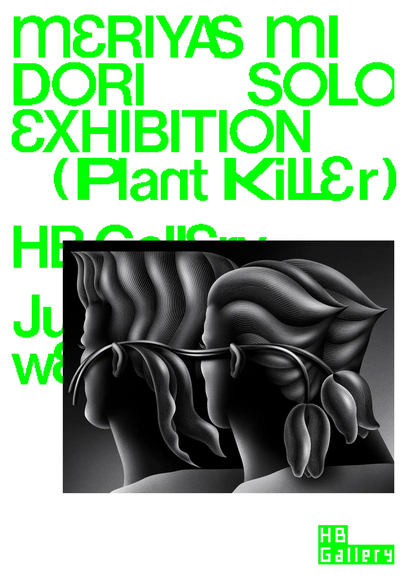 Meriyas Midori Solo Exhition【Plant Killer】　Poster series